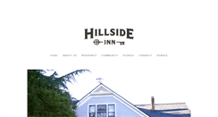 Desktop Screenshot of hillsideinn.org